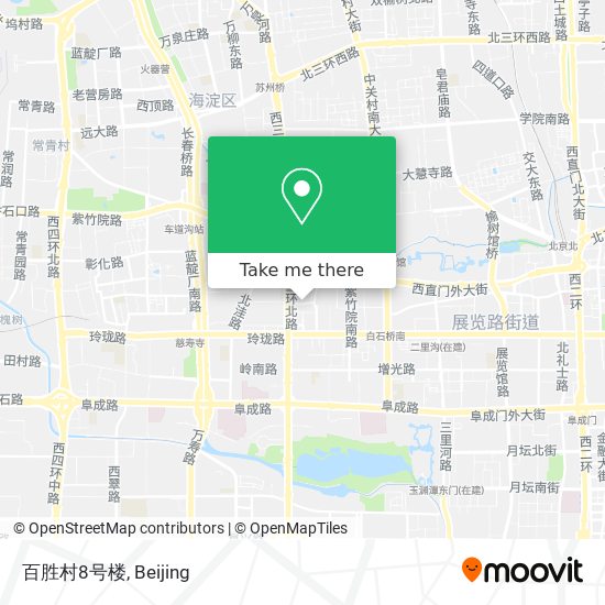 百胜村8号楼 map