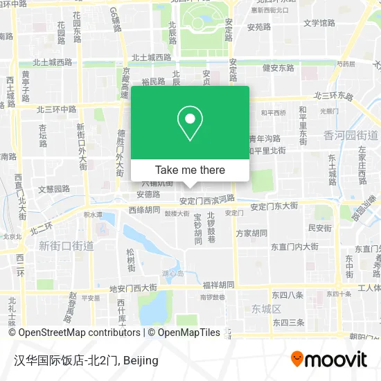 汉华国际饭店-北2门 map