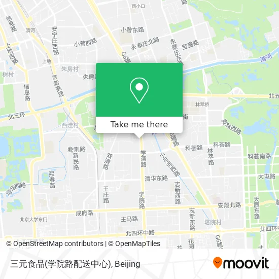 三元食品(学院路配送中心) map