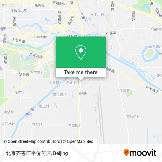 北京齐善庄平价药店 map