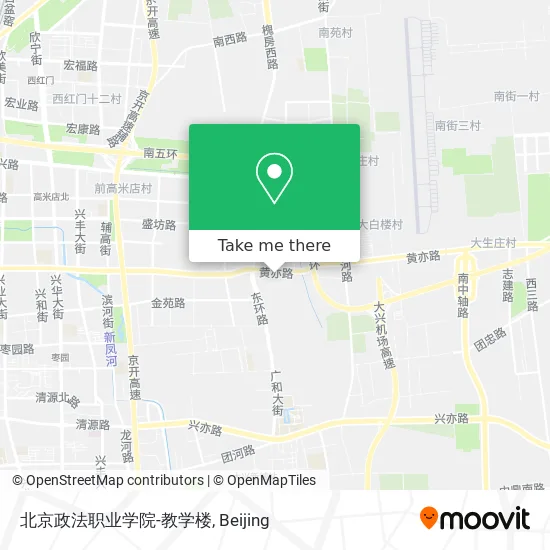 北京政法职业学院-教学楼 map