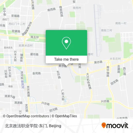 北京政法职业学院-东门 map