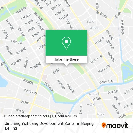JinJiang Yizhuang Development Zone Inn Beijing map