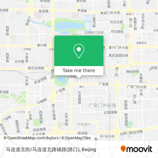 马连道北街/马连道北路辅路(路口) map