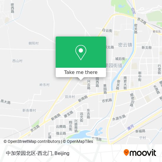 中加荣园北区-西北门 map