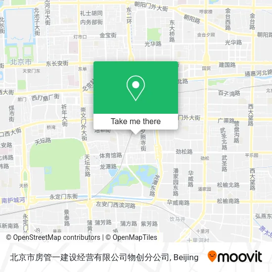 北京市房管一建设经营有限公司物创分公司 map