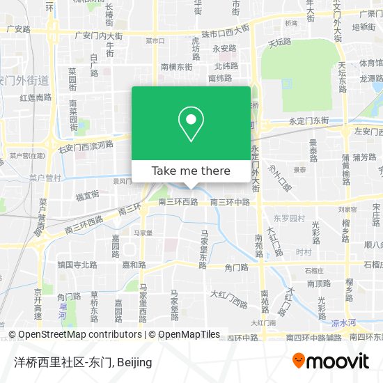 洋桥西里社区-东门 map