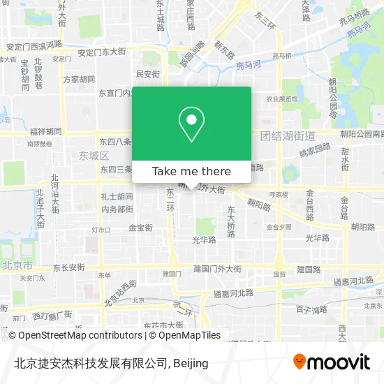北京捷安杰科技发展有限公司 map
