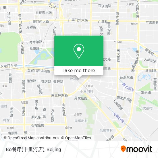 Bo餐厅(十里河店) map