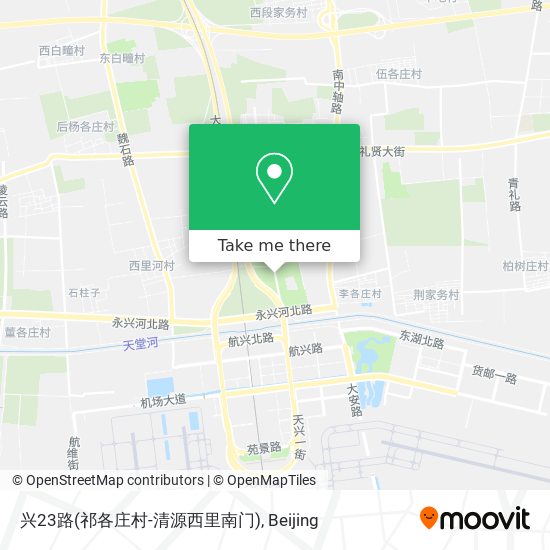 兴23路(祁各庄村-清源西里南门) map