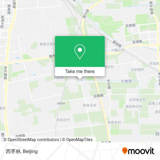 西枣林 map
