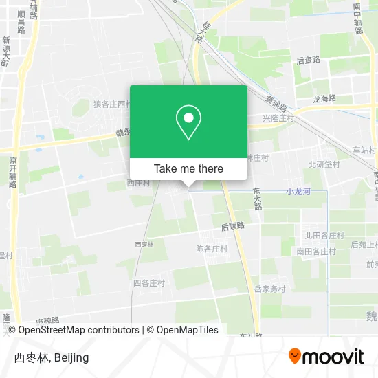 西枣林 map