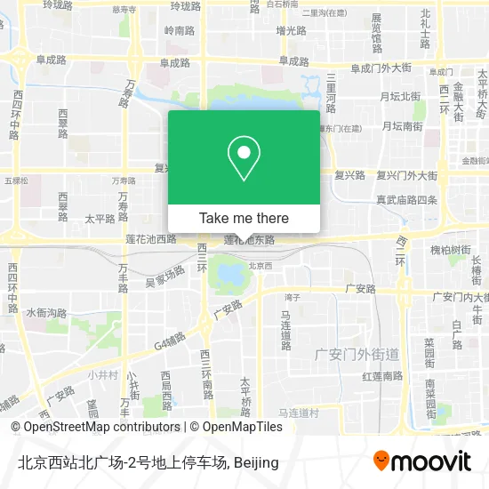 北京西站北广场-2号地上停车场 map