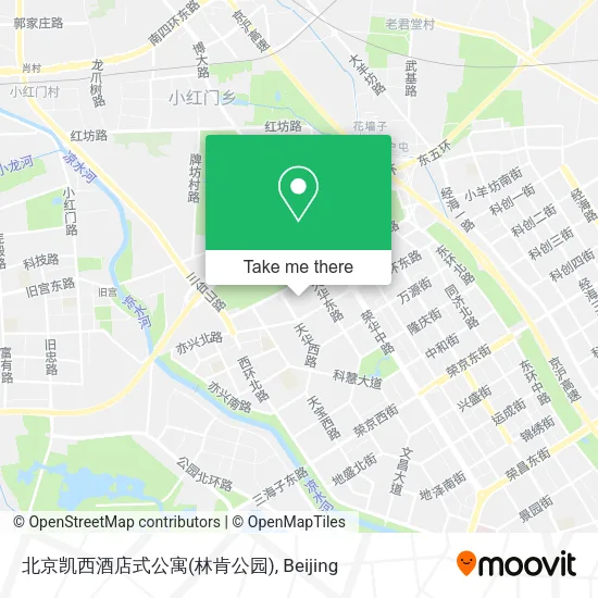北京凯西酒店式公寓(林肯公园) map