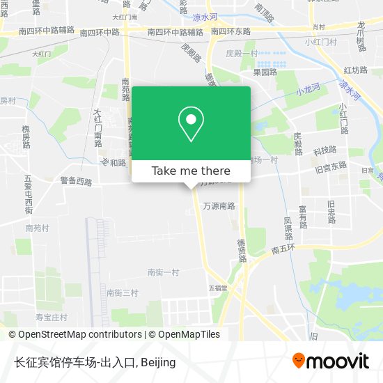 长征宾馆停车场-出入口 map