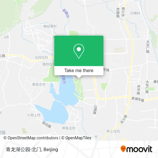 青龙湖公园-北门 map