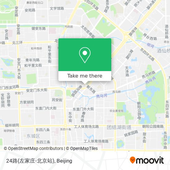 24路(左家庄-北京站) map
