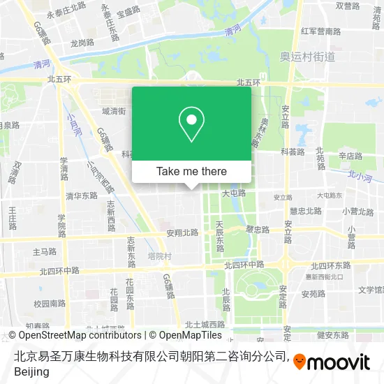 北京易圣万康生物科技有限公司朝阳第二咨询分公司 map
