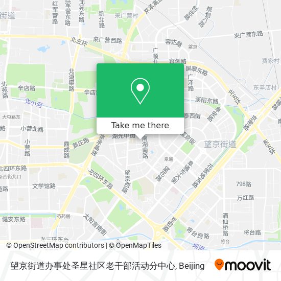 望京街道办事处圣星社区老干部活动分中心 map