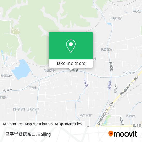 昌平半壁店东口 map