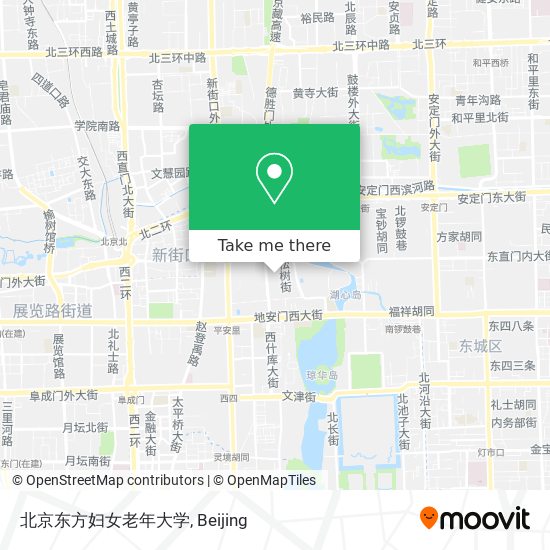 北京东方妇女老年大学 map