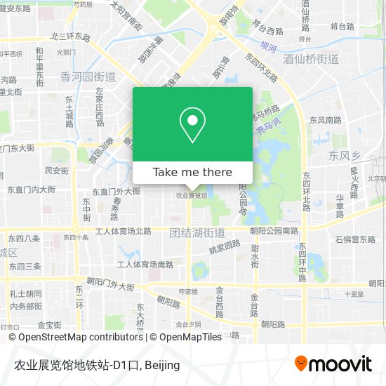 农业展览馆地铁站-D1口 map