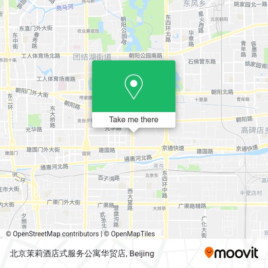 北京茉莉酒店式服务公寓华贸店 map