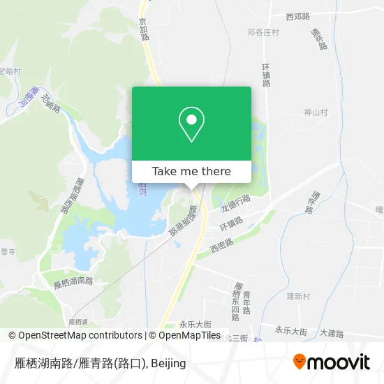 雁栖湖南路/雁青路(路口) map
