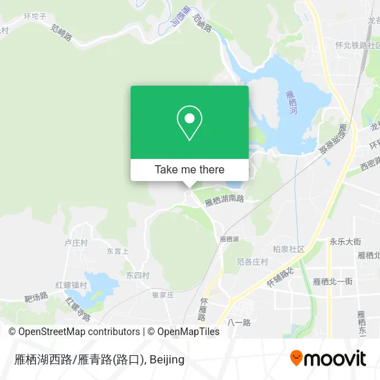 雁栖湖西路/雁青路(路口) map