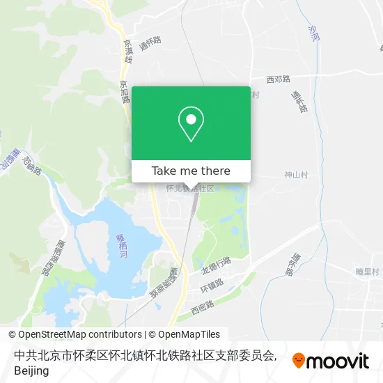 中共北京市怀柔区怀北镇怀北铁路社区支部委员会 map
