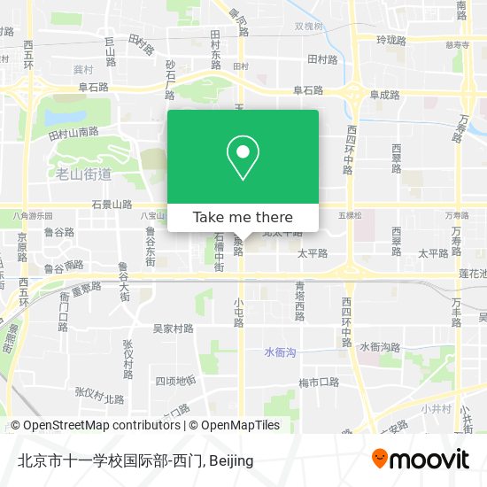 北京市十一学校国际部-西门 map