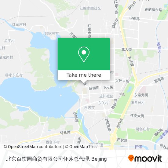 北京百饮园商贸有限公司怀茅总代理 map