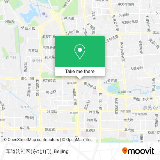车道沟社区(东北1门) map