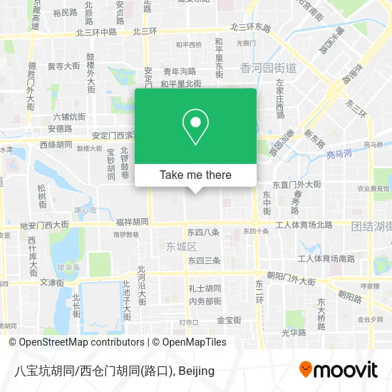 八宝坑胡同/西仓门胡同(路口) map