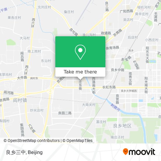 良乡三中 map