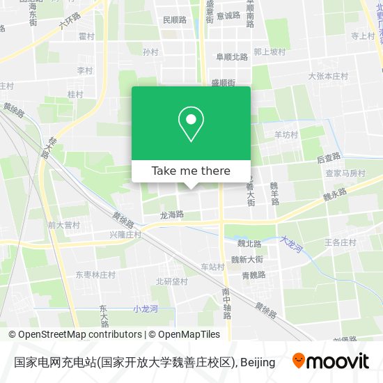 国家电网充电站(国家开放大学魏善庄校区) map