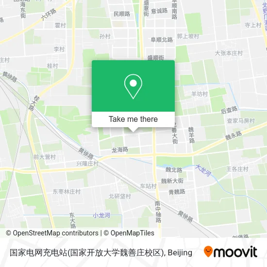 国家电网充电站(国家开放大学魏善庄校区) map