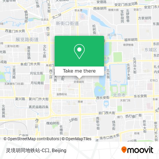 灵境胡同地铁站-C口 map