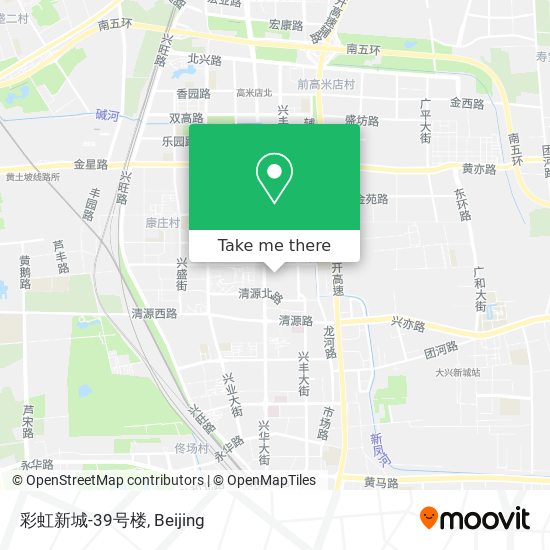 彩虹新城-39号楼 map