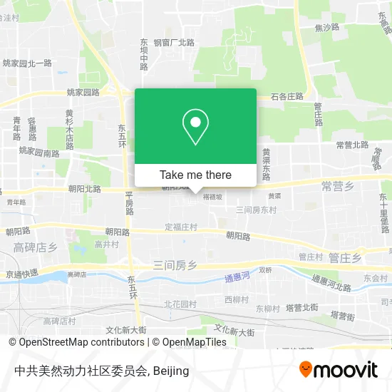 中共美然动力社区委员会 map