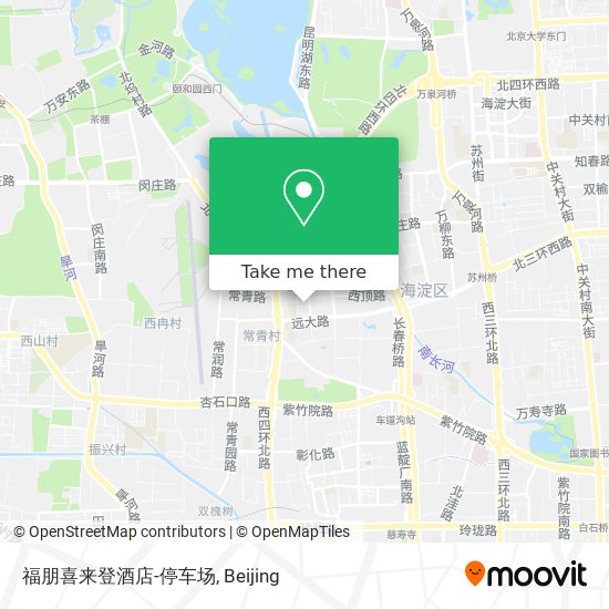福朋喜来登酒店-停车场 map