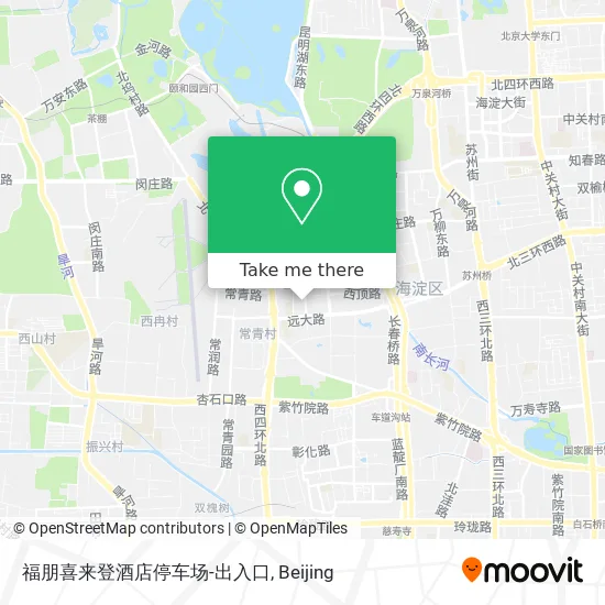 福朋喜来登酒店停车场-出入口 map