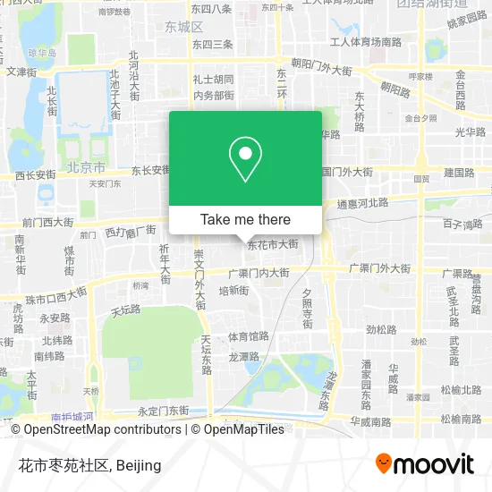 花市枣苑社区 map