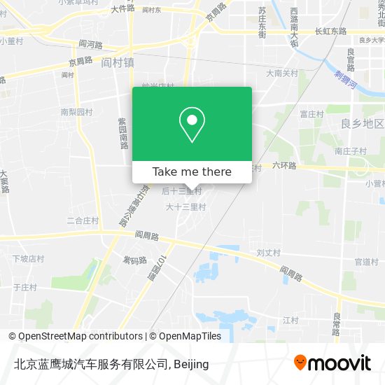 北京蓝鹰城汽车服务有限公司 map
