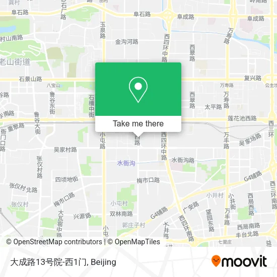 大成路13号院-西1门 map