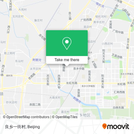 良乡一街村 map