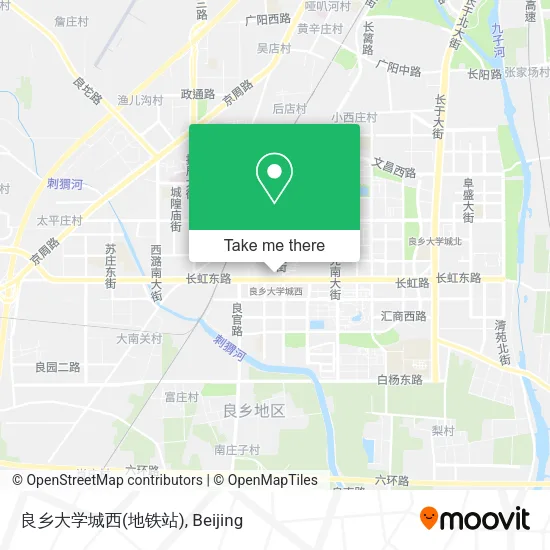良乡大学城西(地铁站) map