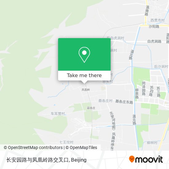 长安园路与凤凰岭路交叉口 map