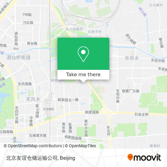 北京友谊仓储运输公司 map