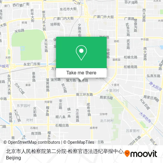 北京市人民检察院第二分院-检察官违法违纪举报中心 map